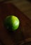 Lime on a Wooden Chopping Block