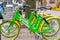 Limebike public pay as you go bicycles in downtown north Carolina Charlotte