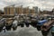 The Limehouse Basin in Limehouse, in the London Borough of Tower Hamlets provides a navigable link between the Regent`s Canal and