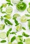 Limes, fresh mint and ice for mojito