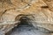 Limestone cave inside