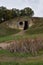 Limestone  cave in Sint-Pietersberg with pond