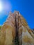 Limestone chimneys, Ille sur Tet, Languedoc Roussillon, France