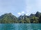 Limestone cliffs at Khao Sok lake