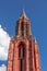 The limestone gothic tower of the Sint Janskerk in Maastricht