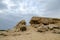 Limestone hillocks at Purple Island at Al Khor in Qatar