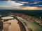 Limestone quarry with a pond in Lipetsk Region