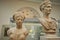 Limestone relief of two women probably from Rome Italy at the British museum