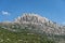 Limestone ridge peaks near Dalmatia in Croatia