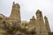 Limestone rock formations fairy chimney in the Love Valley in Cappadocia, Turkey