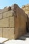 Limestone wall in Valley Temple of Khafre at Giza, Egypt.