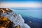 Limestone white cliffs at the Scala dei Turchi, Realmonte. Agrigento. Sicily