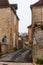 Limeuil, in the Dordogne-PÃ©rigord region in Aquitaine, France. Medieval village with typical houses perched on the hill