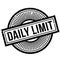 Daily Limit rubber stamp