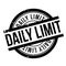 Daily Limit rubber stamp