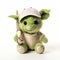 Limited Color Range Stuffed Yoda With Baseball Bat - Playful And Fantastical Toy