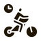 limited cycling time icon Vector Glyph Illustration