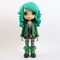 Limited Edition Celestial Doll Model With Stylistic Manga Green Outfit