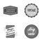 Limited edition, vintage, mega discont, dig sale.Label,set collection icons in monochrome style vector symbol stock