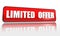 Limited offer - red banner