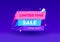 Limited Time Sale Banner in Funky Style for Digital Media Marketing Advertising. Shop Now Hot Offer, Shopping Discount