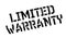 Limited Warranty rubber stamp