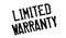 Limited Warranty rubber stamp