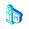 limiter railway isometric icon vector illustration