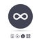 Limitless sign icon. Infinity symbol.