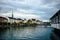 The Limmat river shot in Zurich, Switzerland.