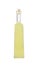 Limoncello or limoncino is an Italian lemon liqueur  yellow alcoholic drink in tall glass bottle  isolated.