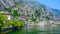 Limone sul Garda - harbour village at Lake Garda with beautiful mountain scenery, Italy - travel destination