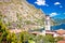 Limone sul Garda tower and waterfront view, Lago di Garda