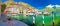Limone sul Garda turquoise harbor panoramic view