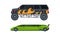 Limousine as Long Wheelbase Luxury Urban Transport Vector Set