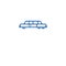 Limousine line icon concept. Limousine flat  vector symbol, sign, outline illustration.