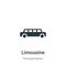 Limousine vector icon on white background. Flat vector limousine icon symbol sign from modern transportation collection for mobile