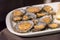 Limpets served in a restaurant on the island of Flores in the Azores, Portugal