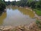 LIMPOPO RIVER AND RIVER BANK ON NORTHERN BORDER OF SOUTH AFRICA