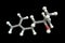 Linalool molecule, 3D illustration