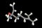 Linalool molecule, 3D illustration