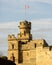 Lincoln Castle Turret with Union Jack Flag