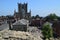 Lincoln Cathedral exterior from the castle, UK