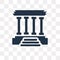 Lincoln memorial vector icon isolated on transparent background, Lincoln memorial transparency concept can be used web and mobile
