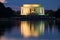 The Lincoln Memorial in Washington D.C. illuminated at night