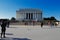 The Lincoln Memorial in Washington DC, USA. It is an American national monument built to honor Abraham Lincoln.