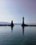 The Lindau Lighthouse in the morning