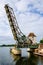 The Lindaunis Bridge is a bascule bridge crossing the Schlei, an inlet of the Baltic Sea in Schleswig-Holstein, at one of its