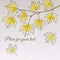 Linden leaf yellow style with place for your text