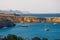 Lindos, Greece - August 11, 2018: St. Paul, Rhodes, Greece